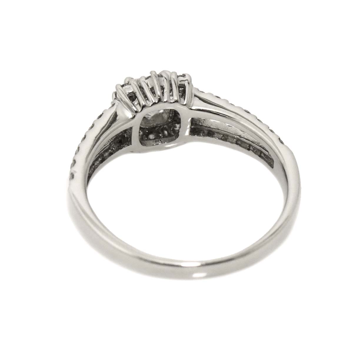 Diamond 0.319ct D/VS2 0.37ct Ring Pt Platinum size4.75-5(US)
