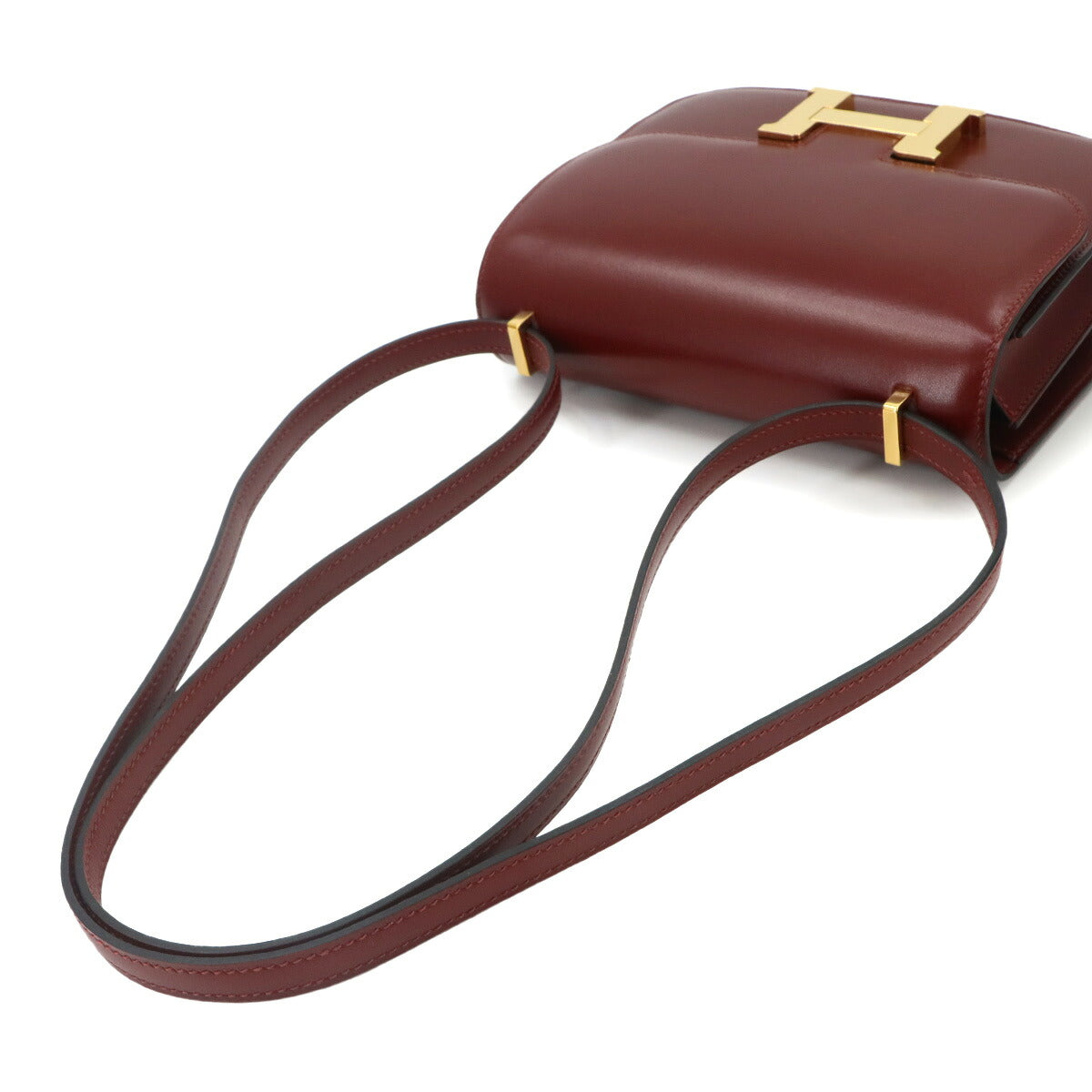 Constance3 Mini 18 Shoulder Bag Box calf Rouge H Purse