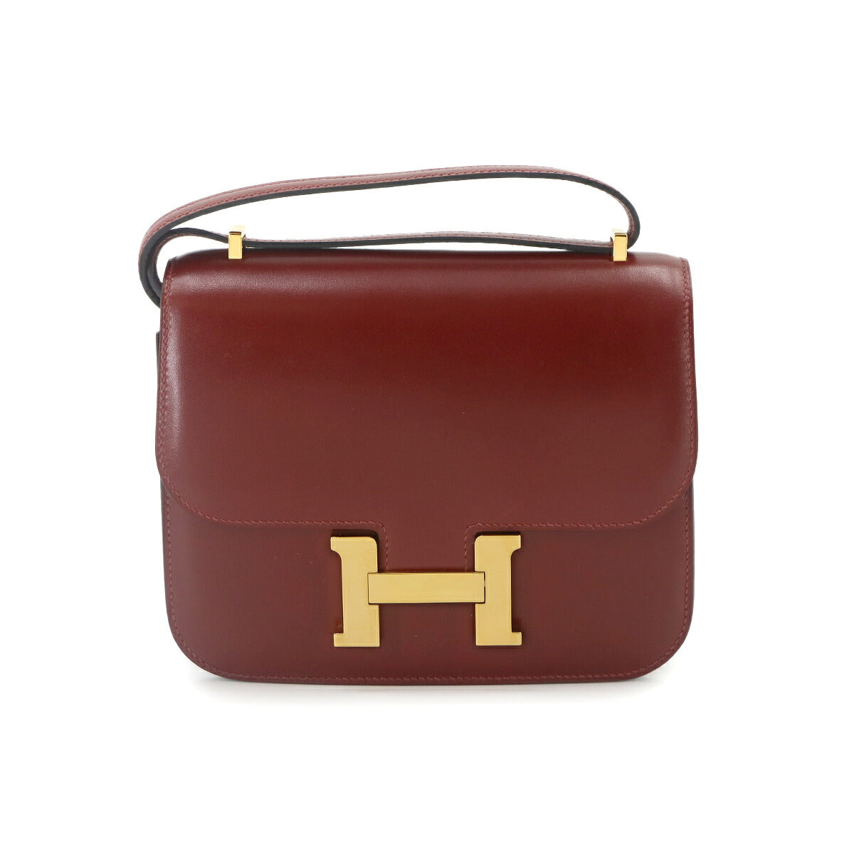 Constance3 Mini 18 Shoulder Bag Box calf Rouge H Purse