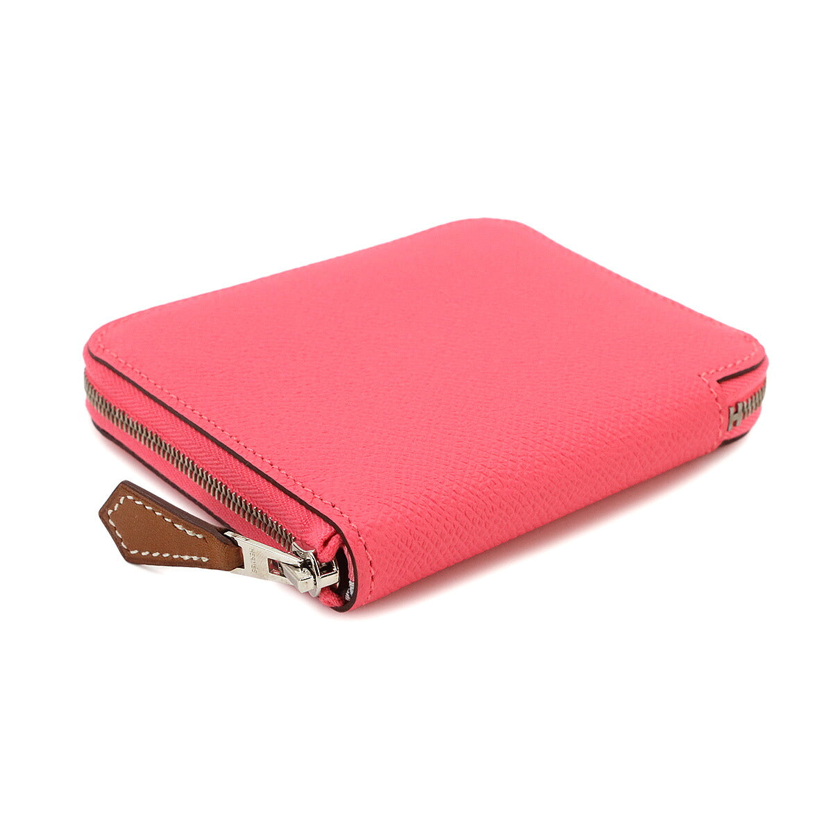 Azapp Silk'In Compact Coin Case Purse Epsom Barenia Rose azalee