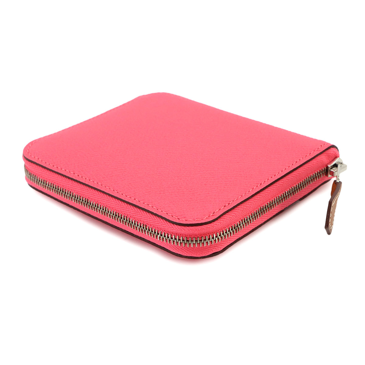Azapp Silk'In Compact Coin Case Purse Epsom Barenia Rose azalee