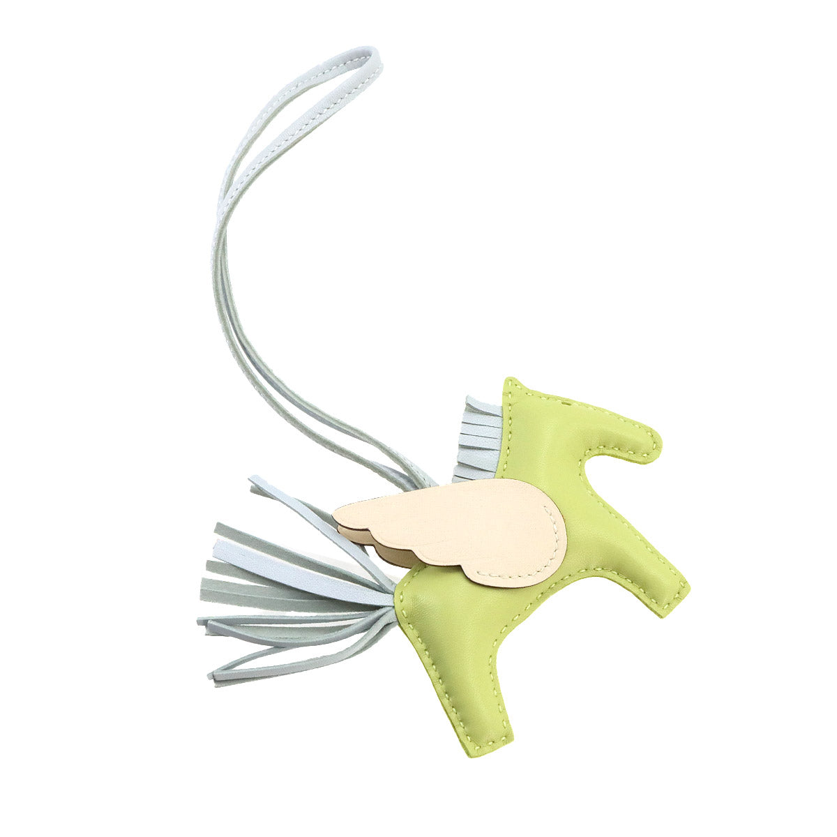 Rodeo Pegasu PM Bag Charm Agneau Milo Jaune Bourgeon Nata