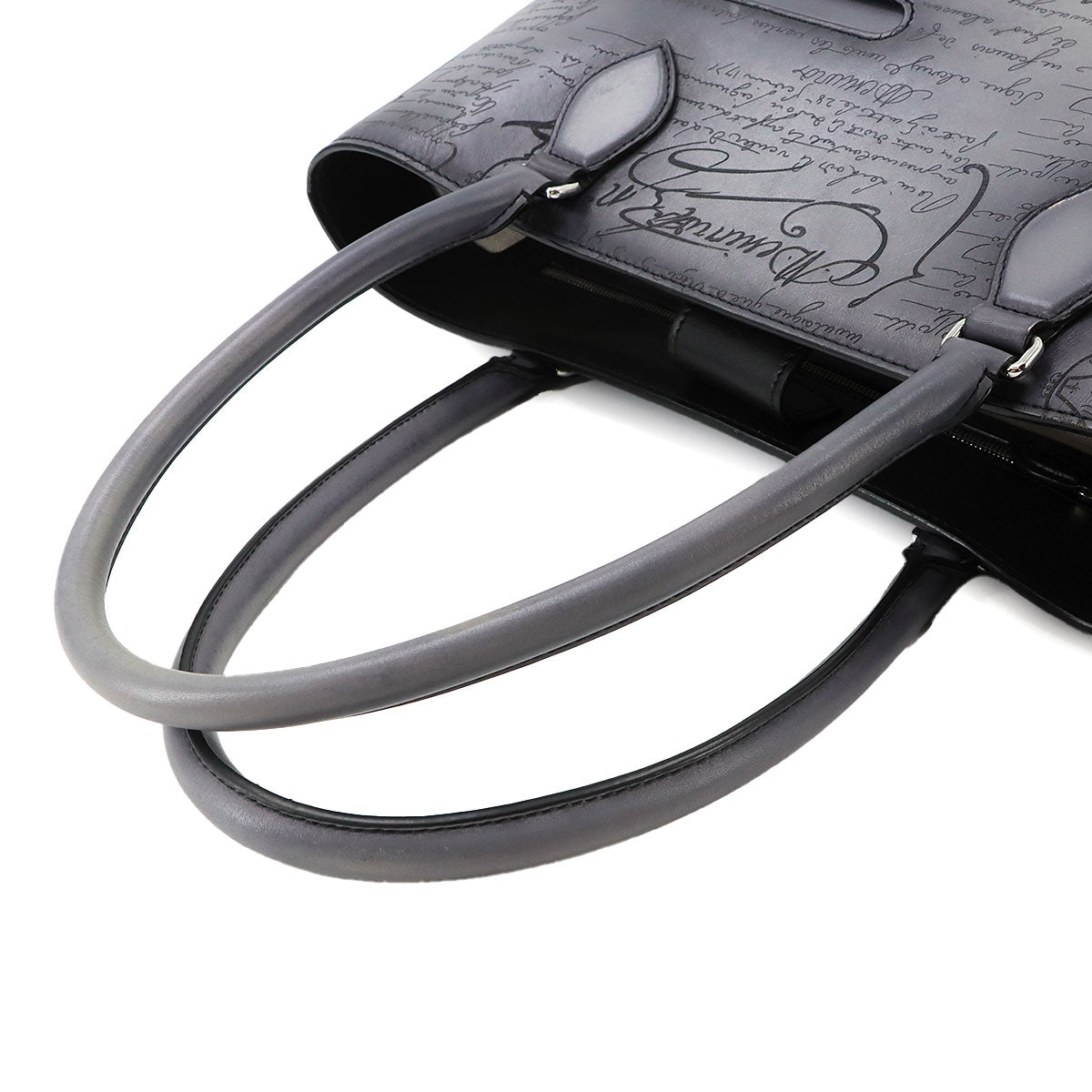 Calligraphy Toujours Mini Tote Bag Gray Purse