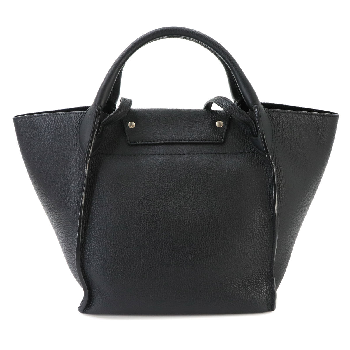 Big Bag Small With Longstrap Hand Shoulder Bag Leather Black