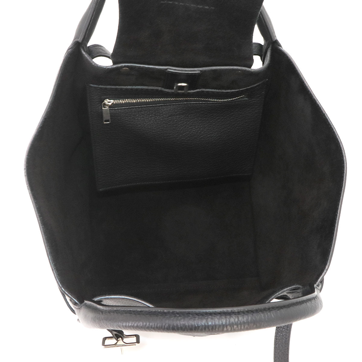 Big Bag Small With Longstrap Hand Shoulder Bag Leather Black