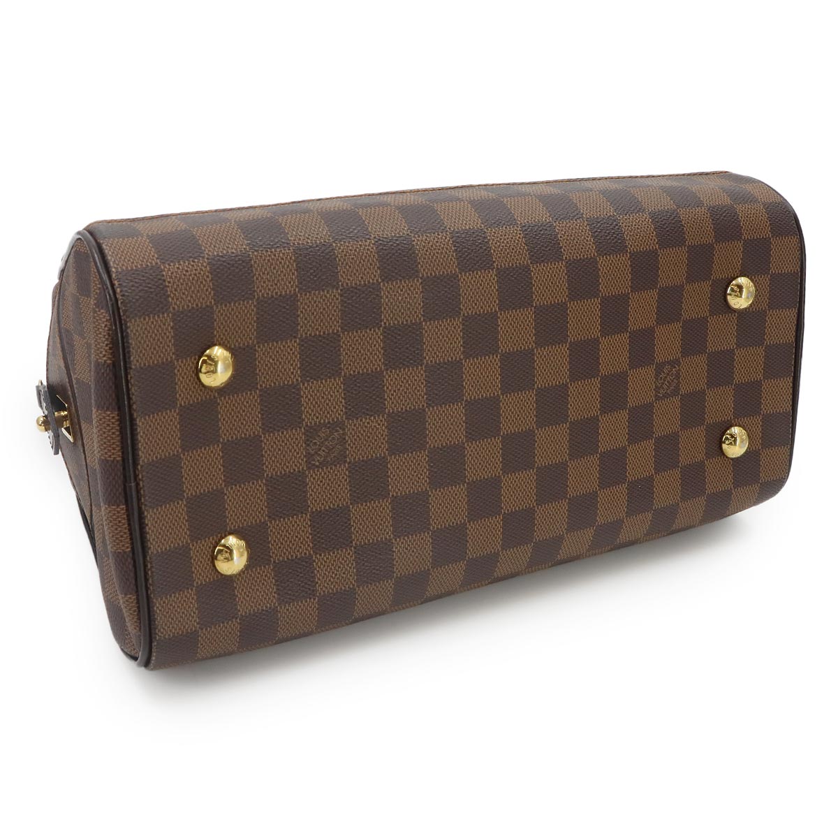 Damier Duomo Hand Bag Ebene Brown N60008 Purse