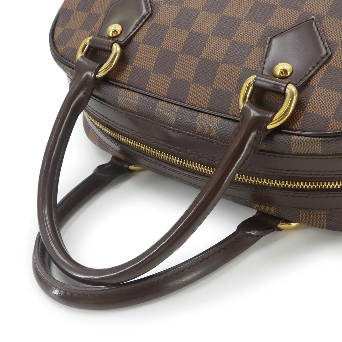 Damier Duomo Hand Bag Ebene Brown N60008 Purse