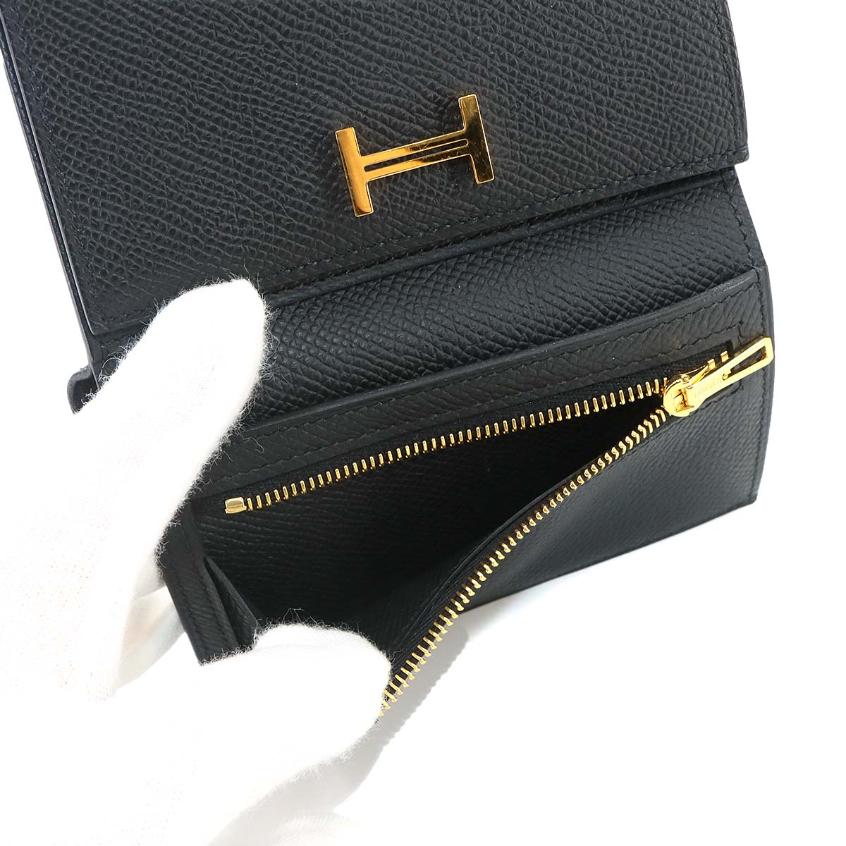 Bearn Combine Compact Wallet Epsom Black Purse