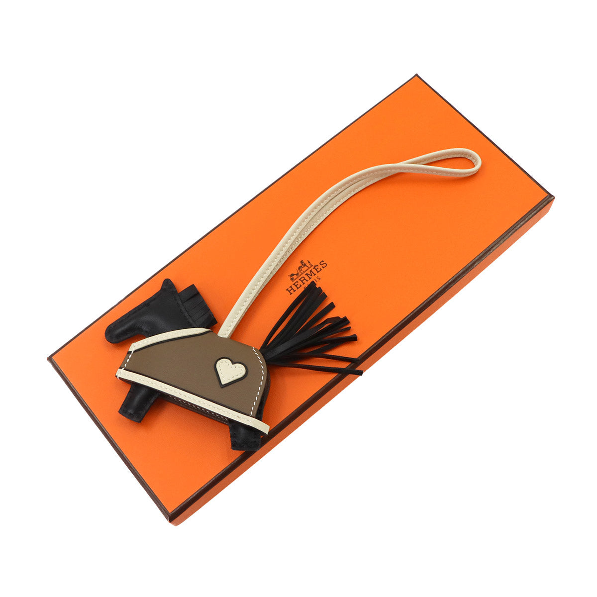 Rodeo Robeo Coeur PM Bag Charm Agneau Milo Black