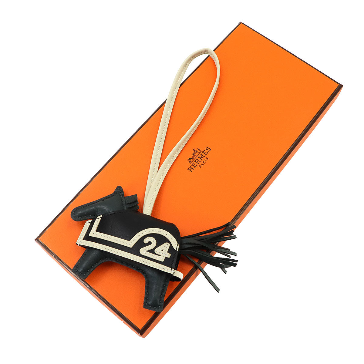 Rodeo Robeo Coeur PM Bag Charm Agneau Milo Vert Mangrove Black