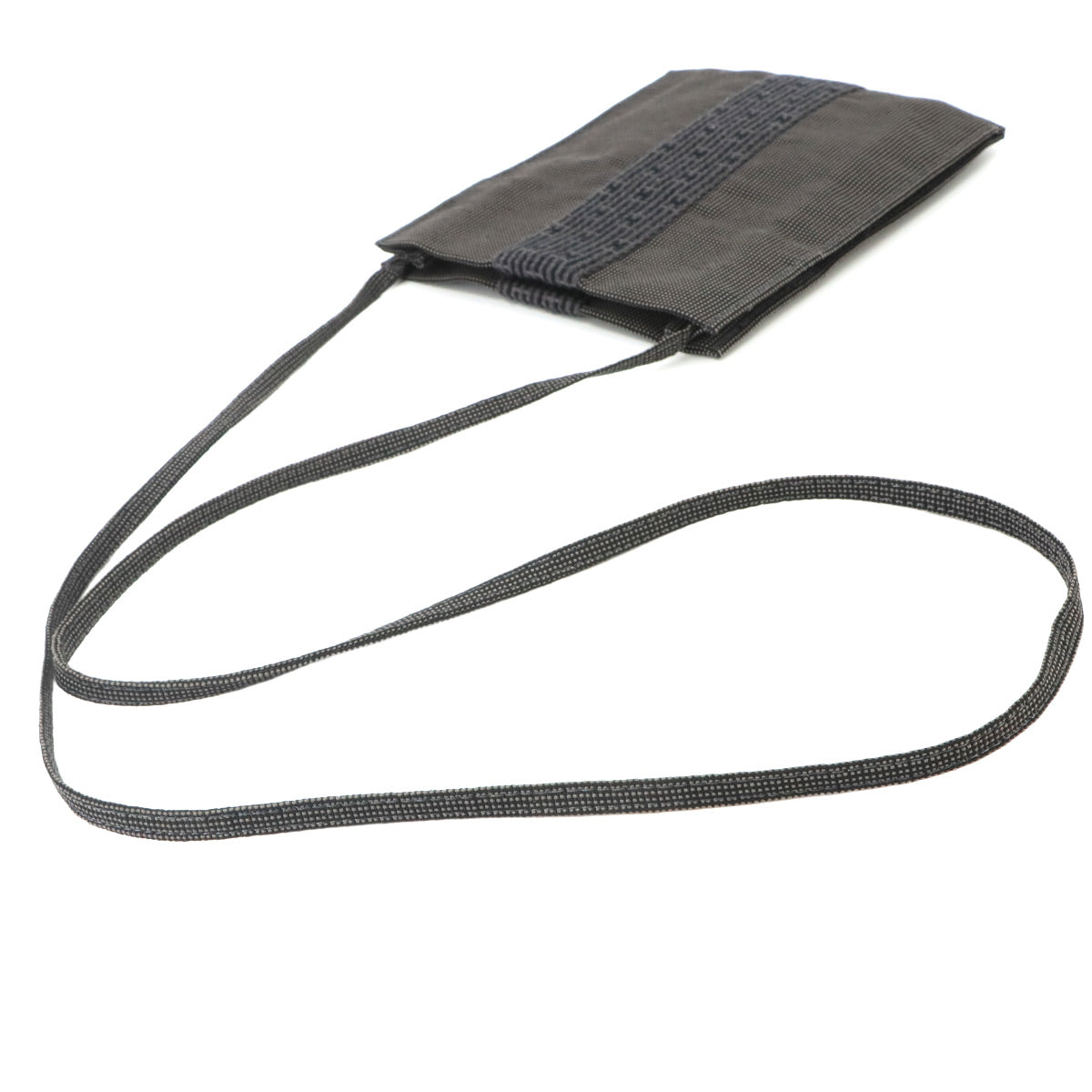 Herline Pochette Shoulder Bag Canvas Gray Purse