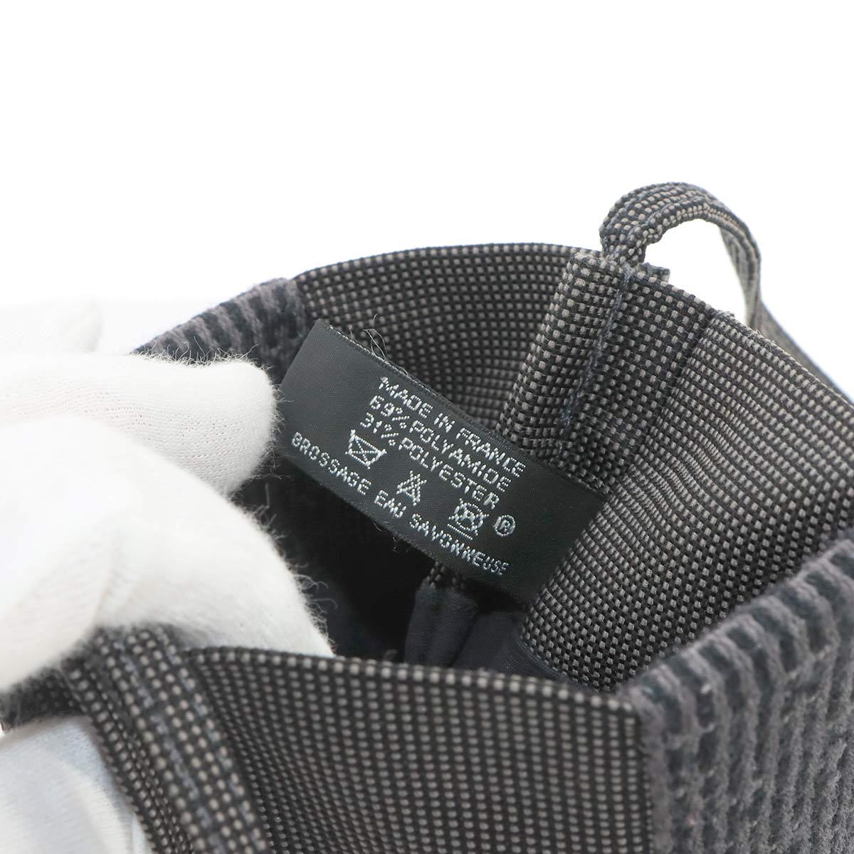 Herline Pochette Shoulder Bag Canvas Gray Purse