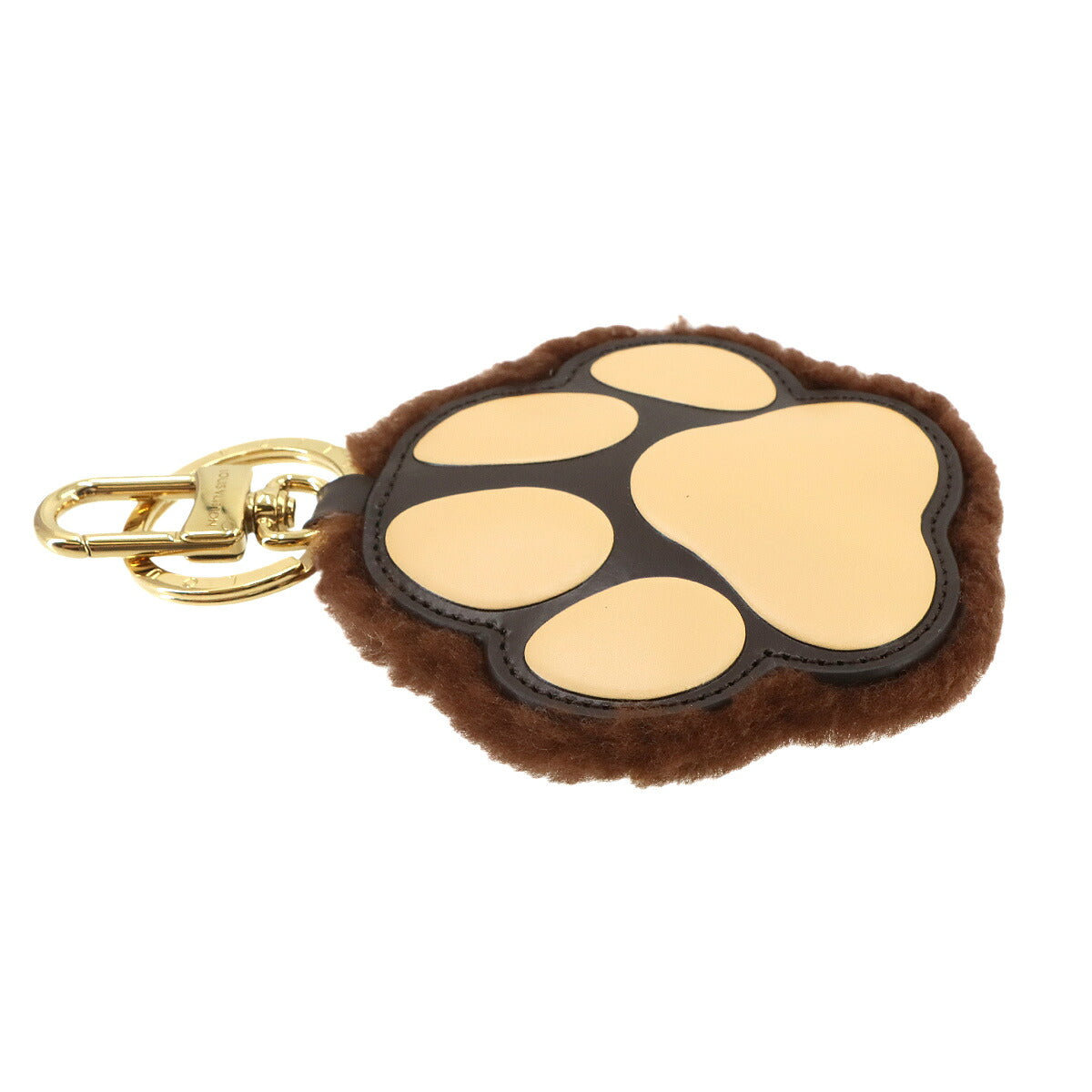 LV Paw Key Holder and Bag Charm Shearling M02292
