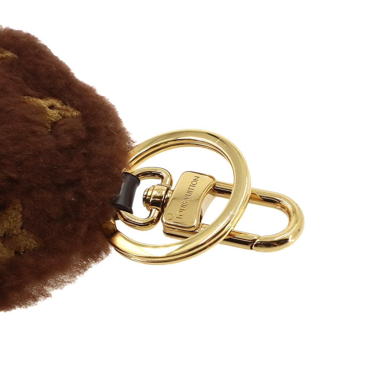 LV Paw Key Holder and Bag Charm Shearling M02292