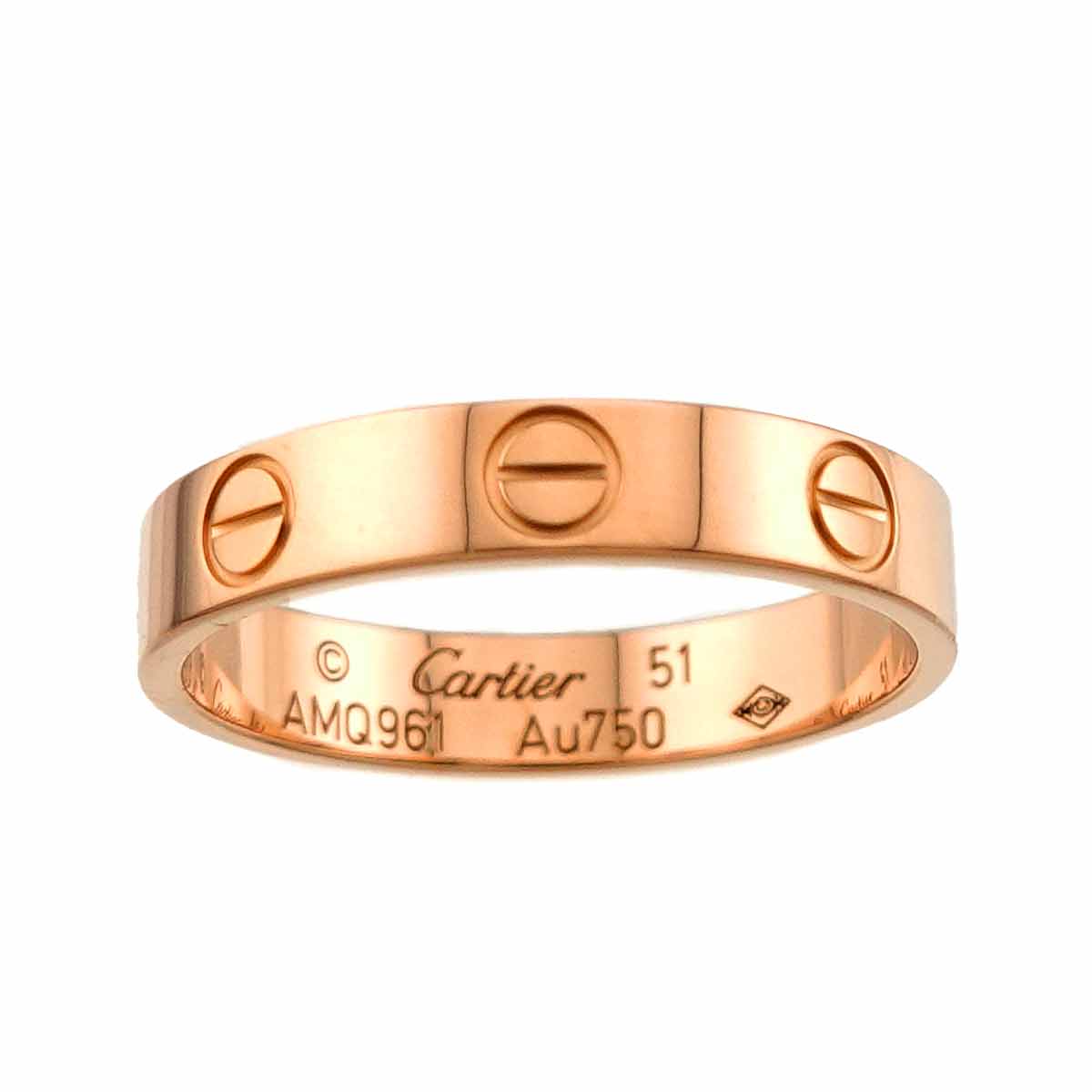 Mini Love Ring 18K Pink Gold 750 size51 5.5-5.75(US)