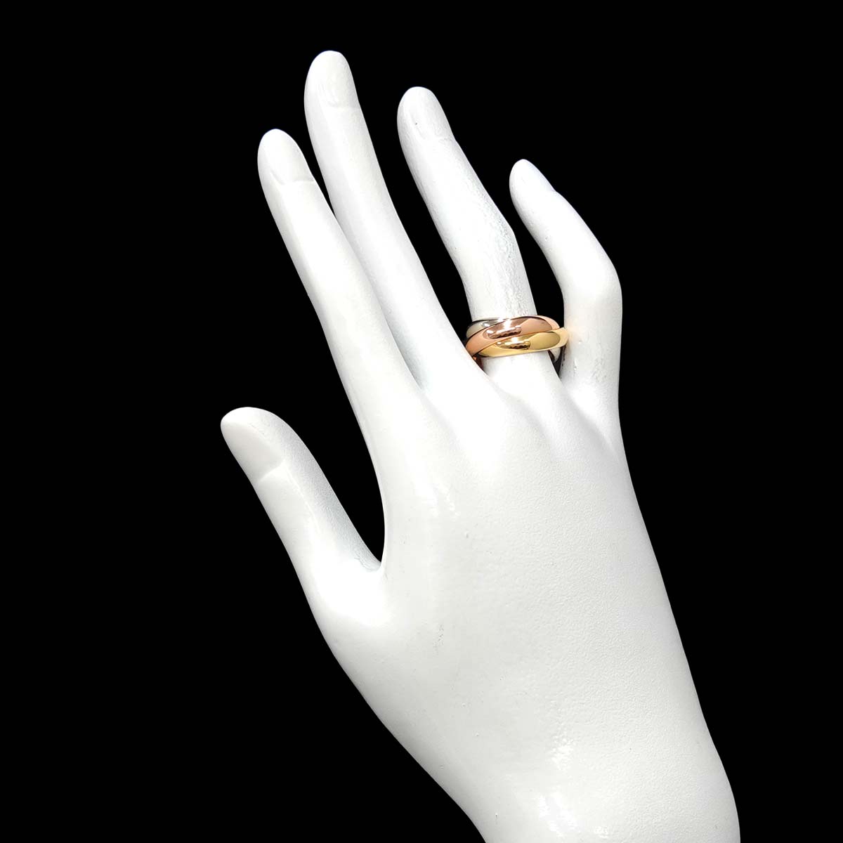 Trinity MM Ring 18K YG WG PG 750 Size51 5.5-5.75(US)