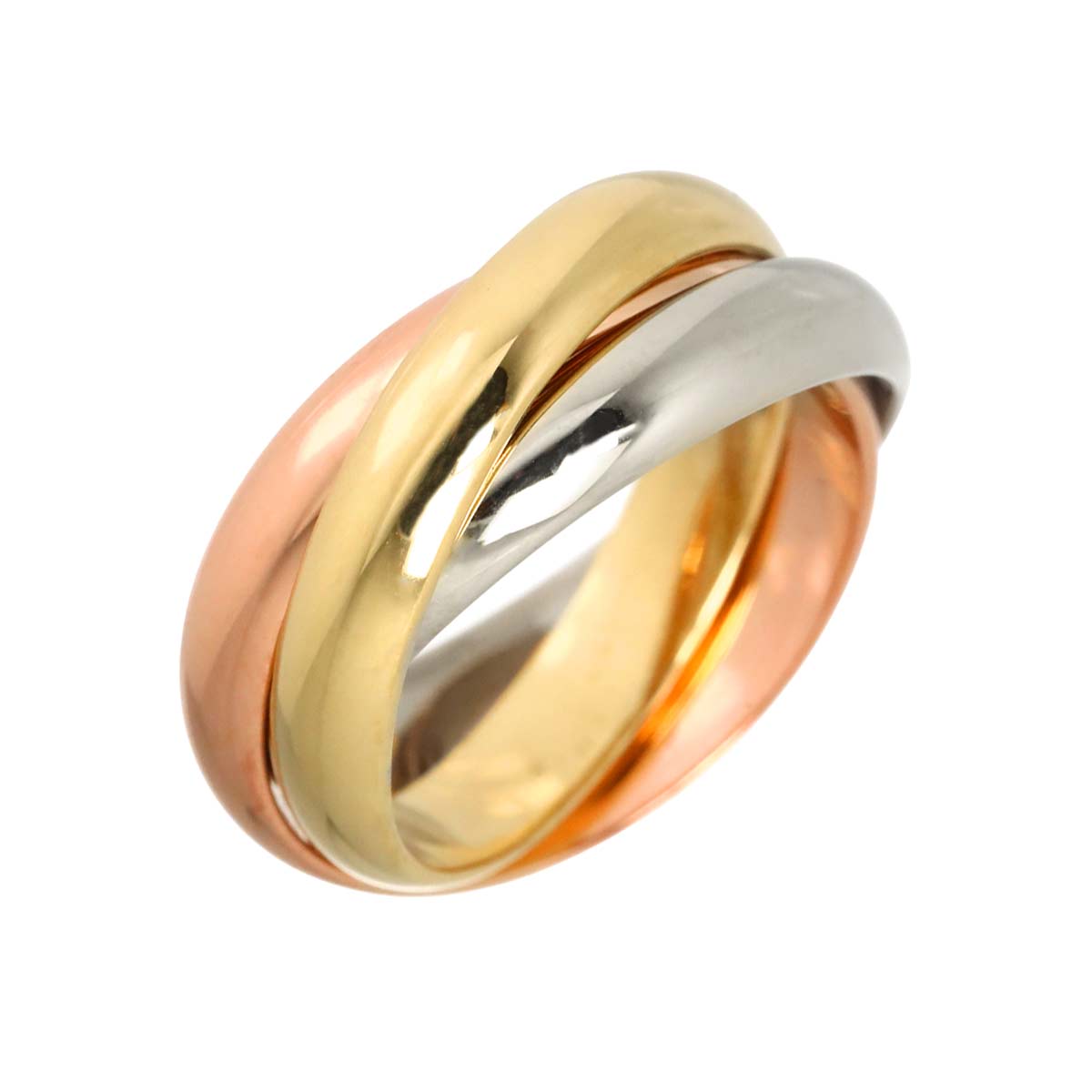Trinity MM Ring 18K YG WG PG 750 Size51 5.5-5.75(US)