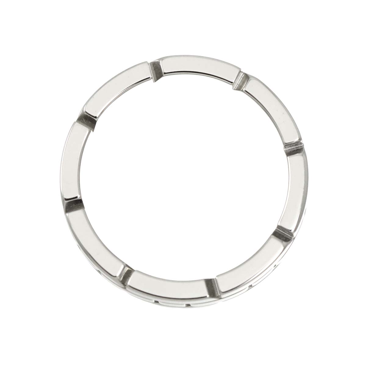 Tank Ring 18K White Gold 750 size54 6.25-6.5(US)