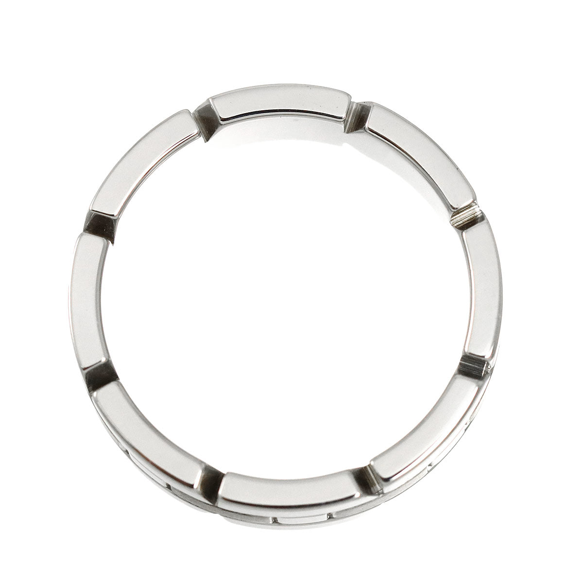 Tank Ring 18K White Gold 750 size60 8.75-9(US)