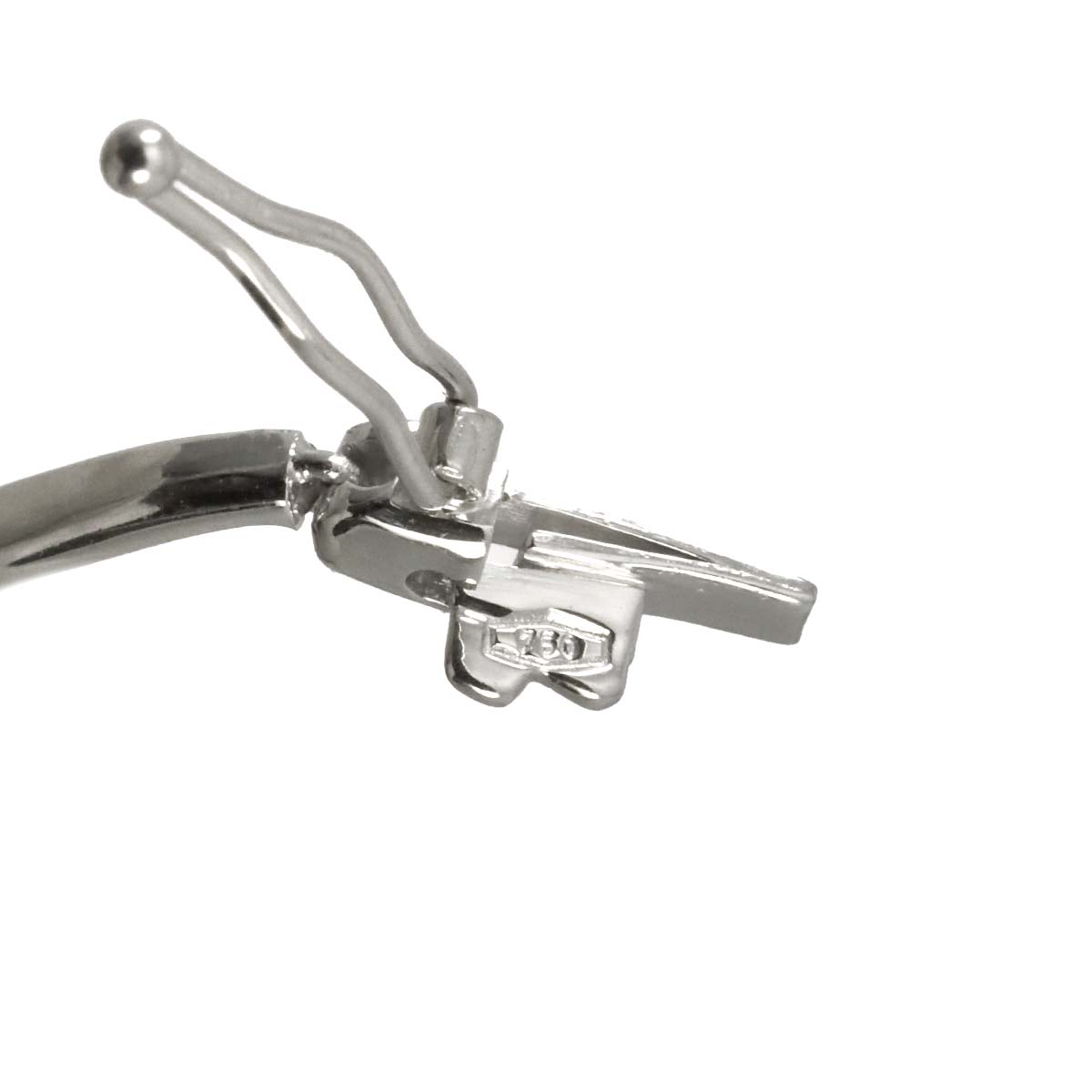 Diamond Necklace 18K WG White Gold 750