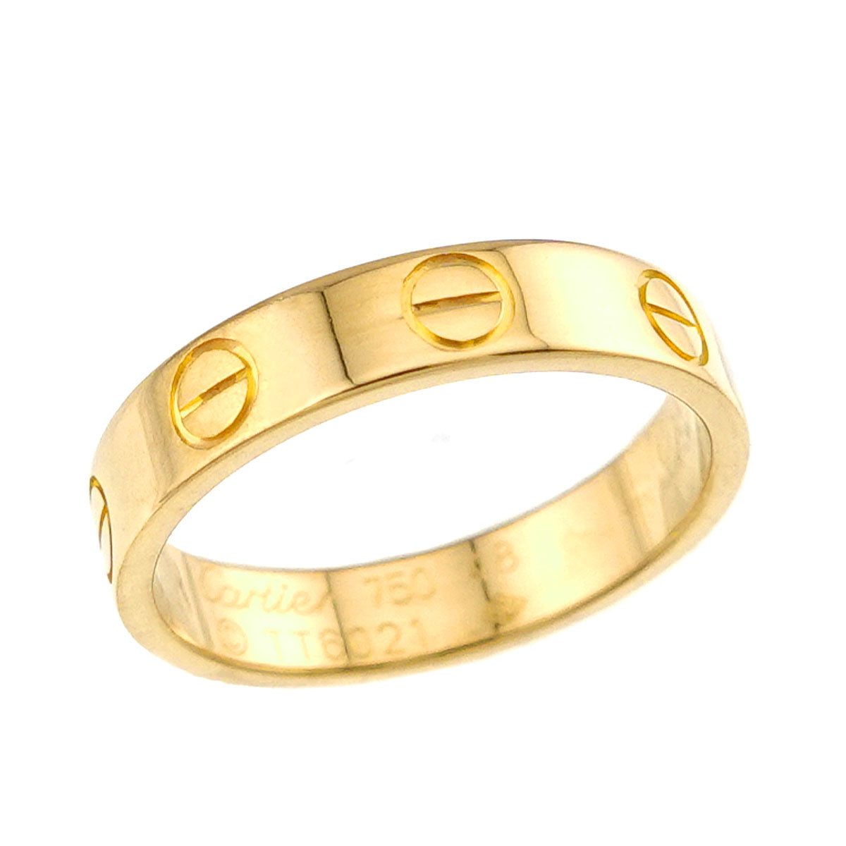 Mini Love Ring 18K Yellow Gold 750 size48 4.5(US)
