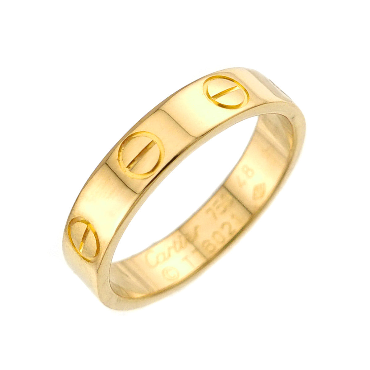 Mini Love Ring 18K Yellow Gold 750 size48 4.5(US)