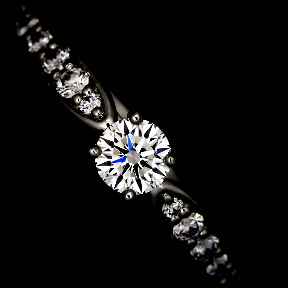 Harmony Diamond 0.22ct D/VS1/3EX Ring Pt Size6.25-6.5(US)