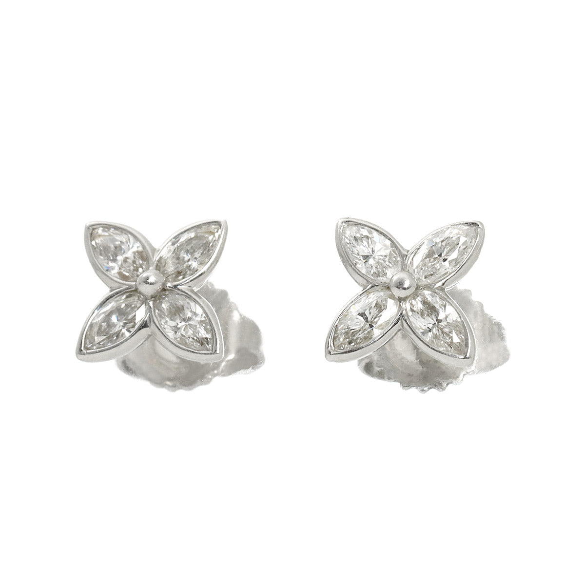 Victoria Diamond Small Earrings Pierced Pt Platinum