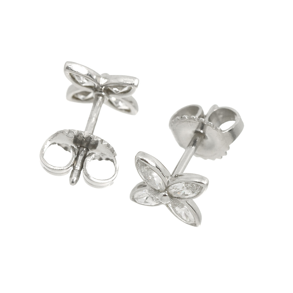 Victoria Diamond Small Earrings Pierced Pt Platinum