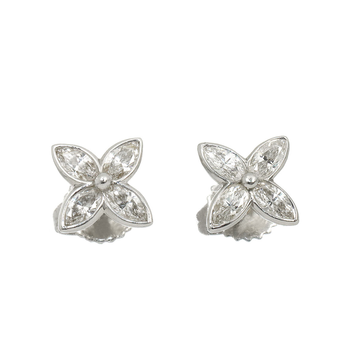 Victoria Diamond Small Earrings Pierced Pt Platinum