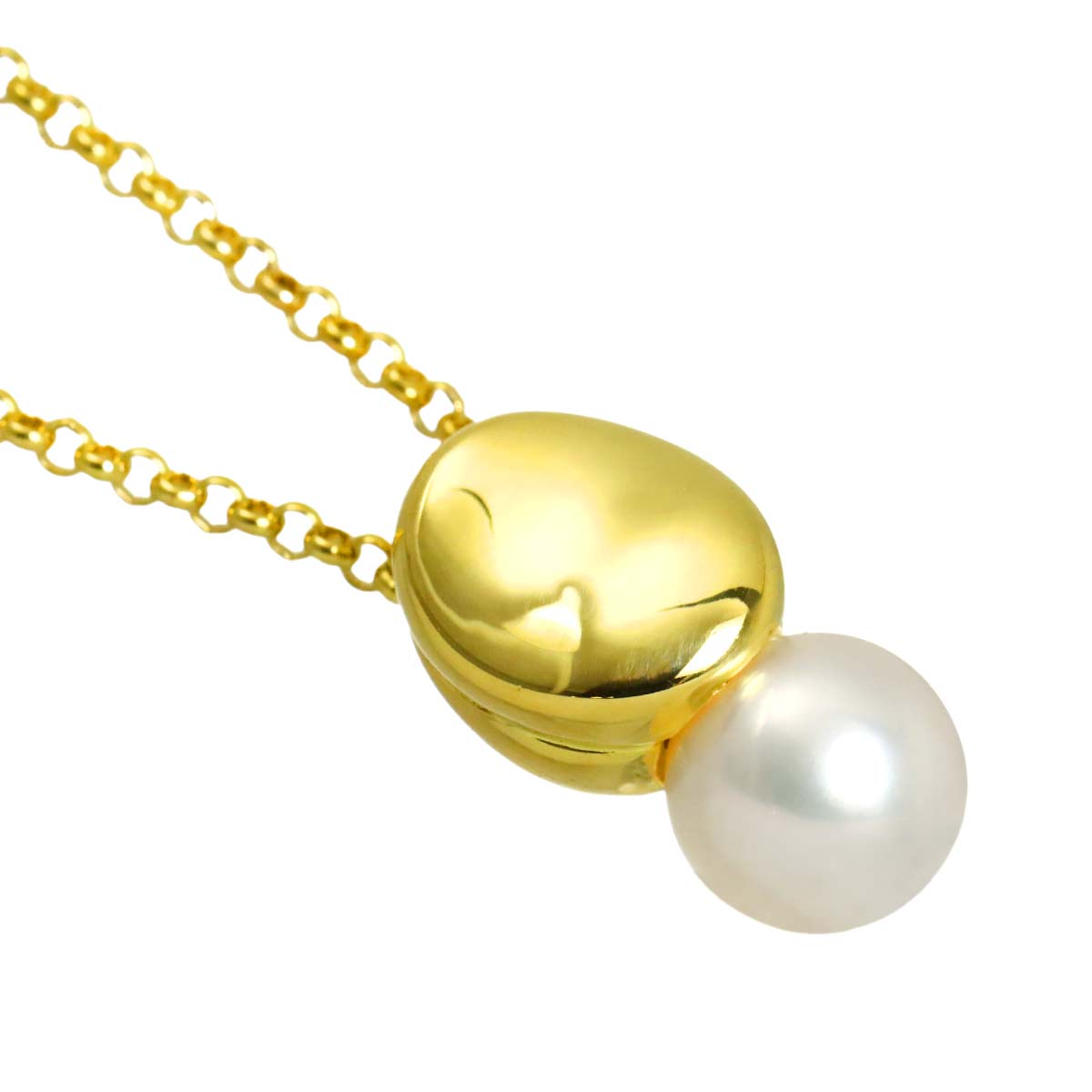 Akoya Pearl 7.5mm Necklace 18K YG 750