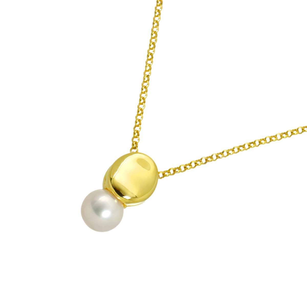 Akoya Pearl 7.5mm Necklace 18K YG 750