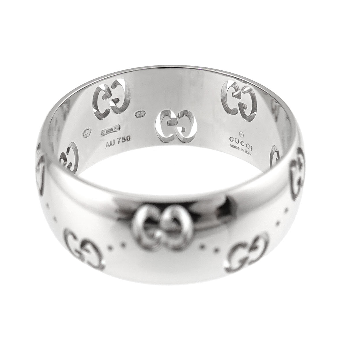 Icon Ring 18K WG White Gold 750 Size19 8.25(US)