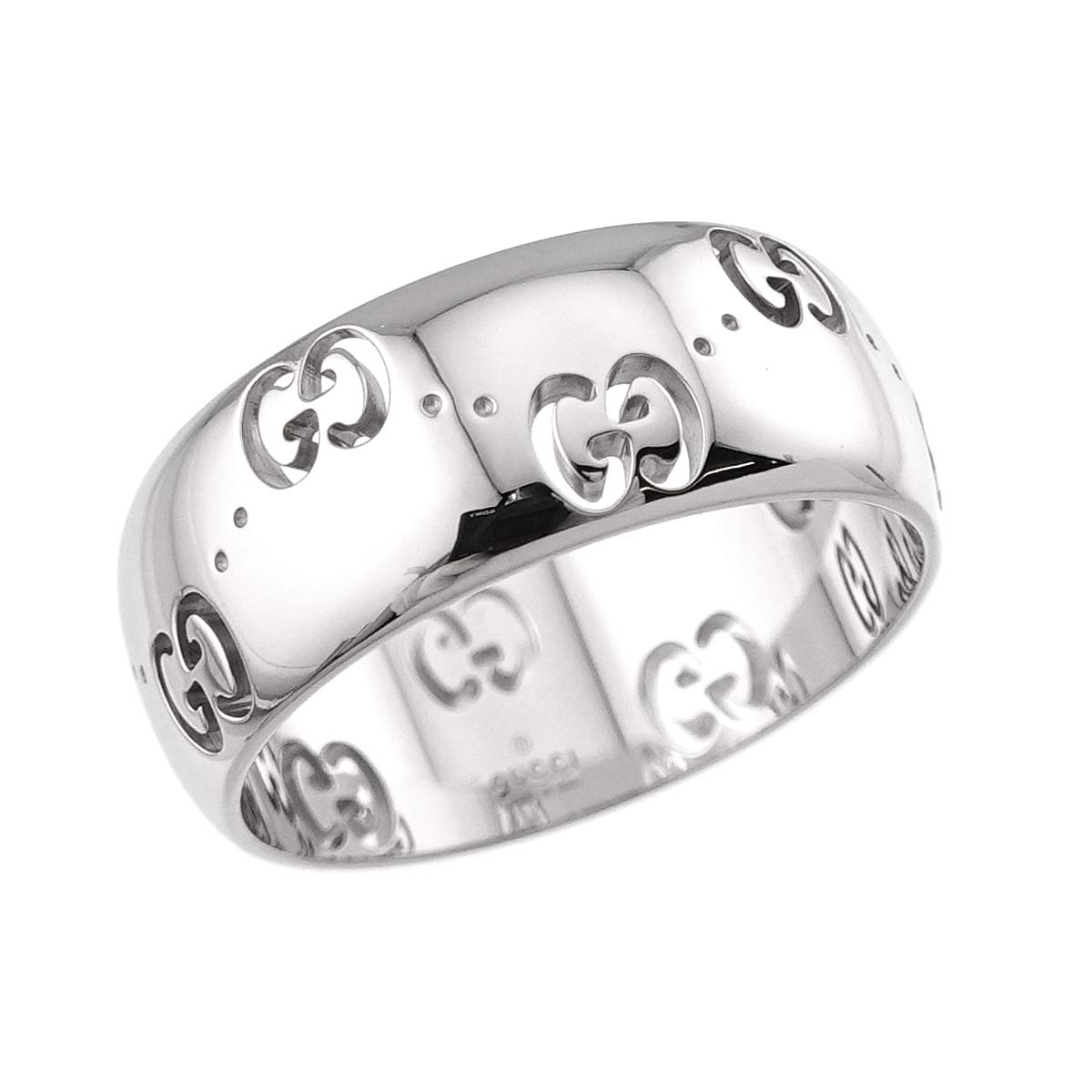 Icon Ring 18K WG White Gold 750 Size19 8.25(US)