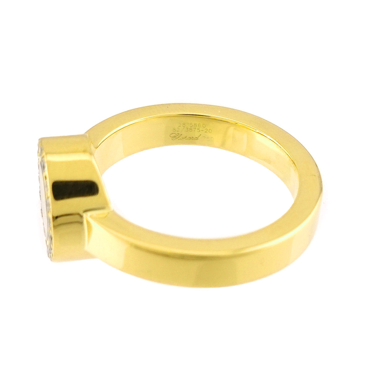 Happy Diamond Ring 18K YG 750 Size4.75-5(US)