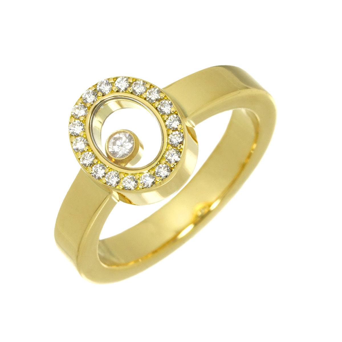 Happy Diamond Ring 18K YG 750 Size4.75-5(US)