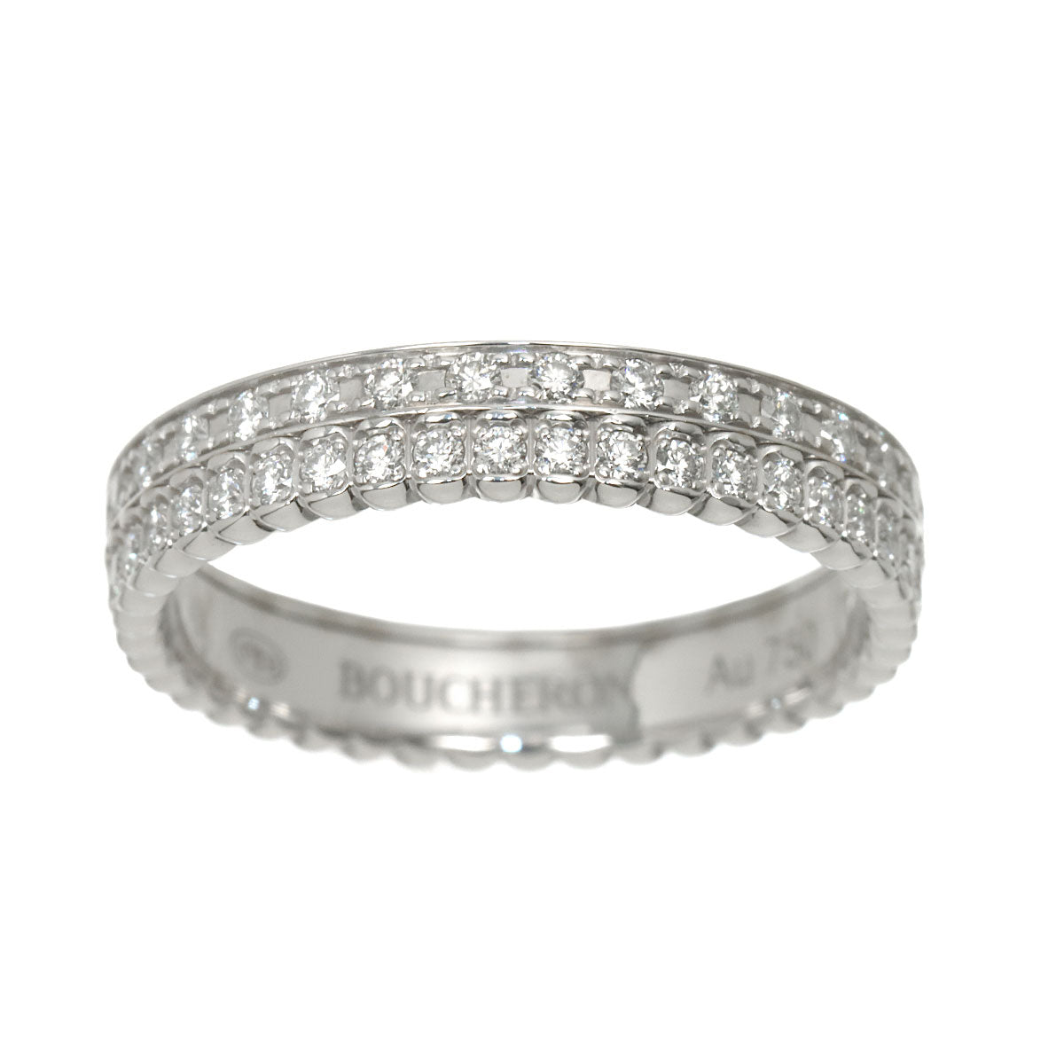 Quatre RADIANT Diamond Ring 18K WG 750 Size47 4(US)