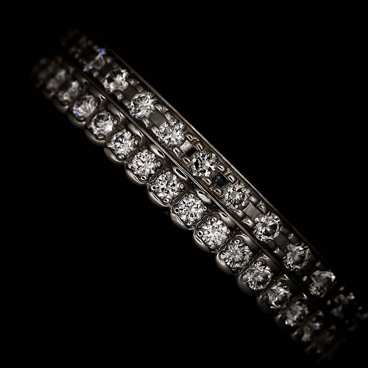 Quatre RADIANT Diamond Ring 18K WG 750 Size47 4(US)