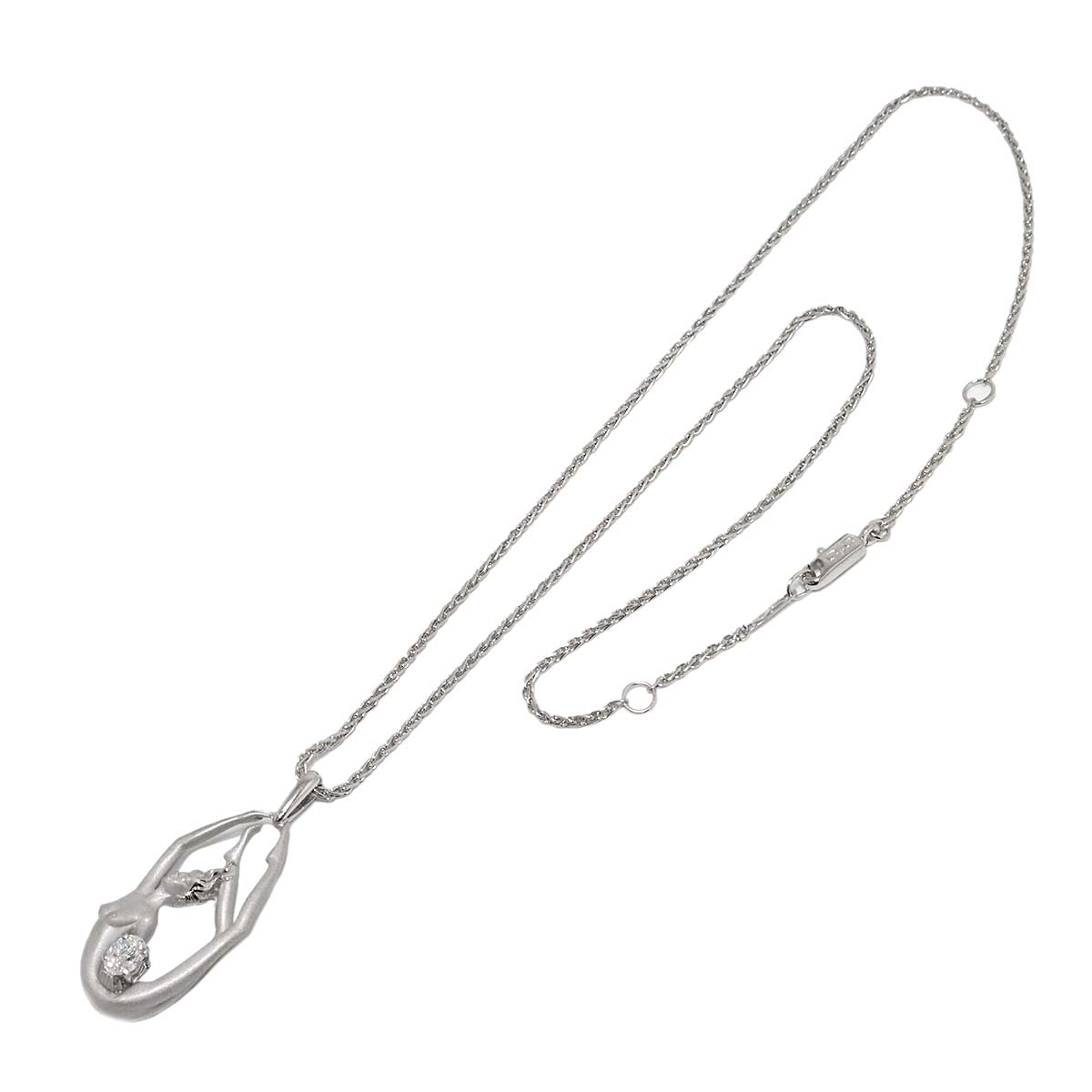 Diamond 0.373ct Necklace 18K WG 750