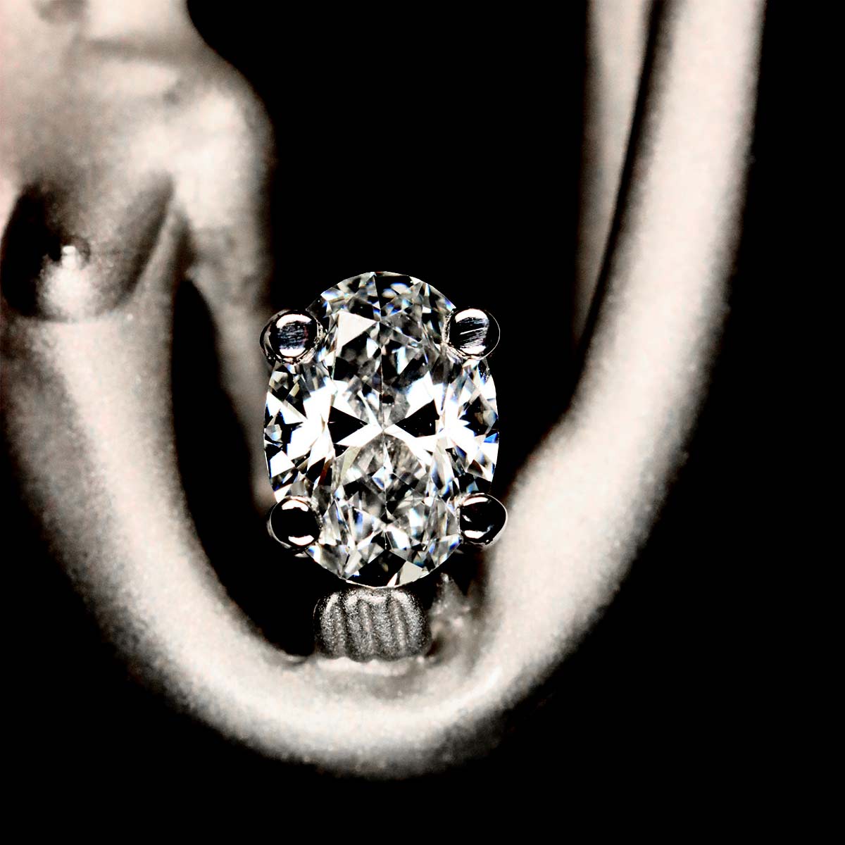 Diamond 0.373ct Necklace 18K WG 750