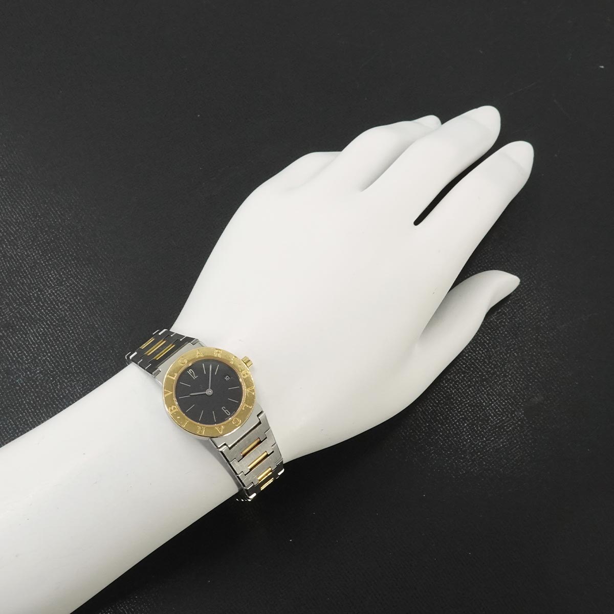 BVLGARIBVLGARI BB26SGD Two Tones YG Black Dial Ladies