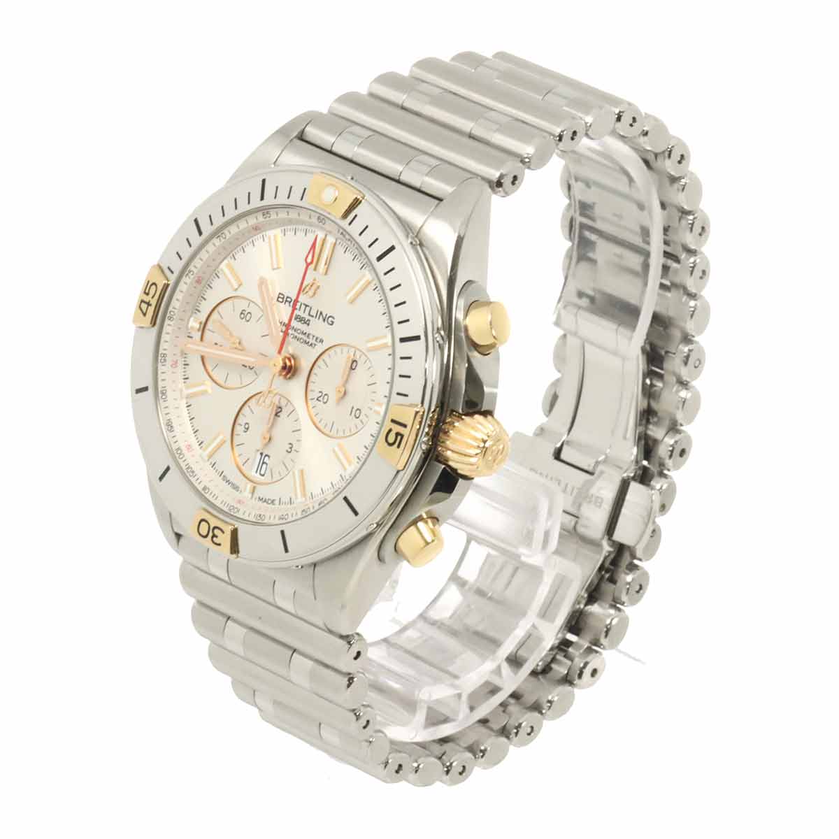 ChronomatB01 IB0134 750 PG Automatic Silver Dial Mens Watch