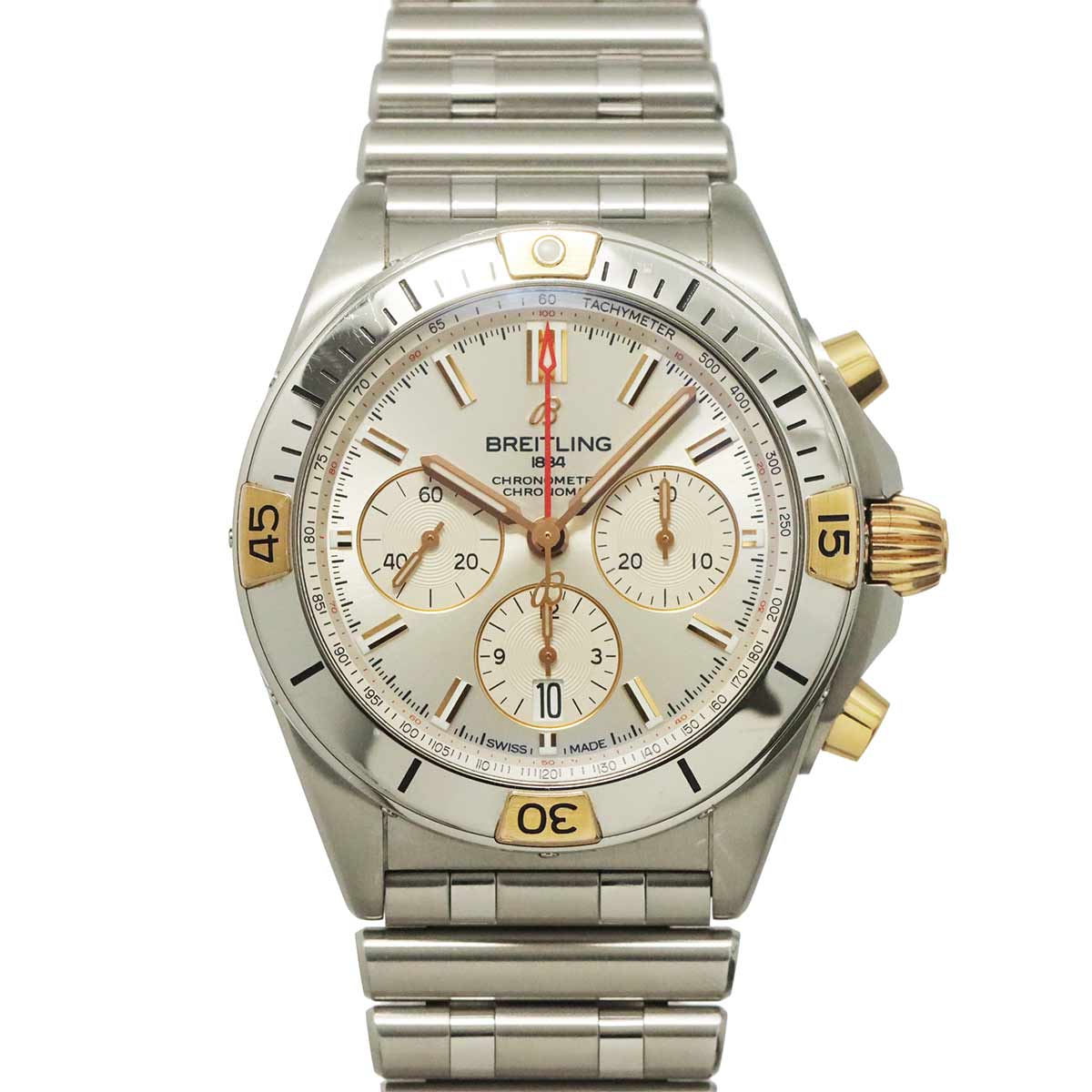 ChronomatB01 IB0134 750 PG Automatic Silver Dial Mens Watch
