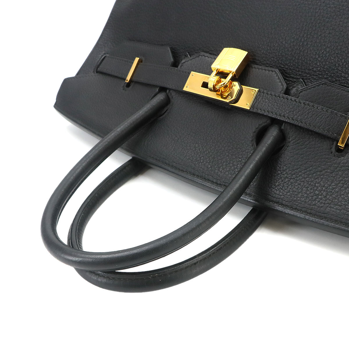 Birkin 35 Veau Togo Black Hand Bag Purse