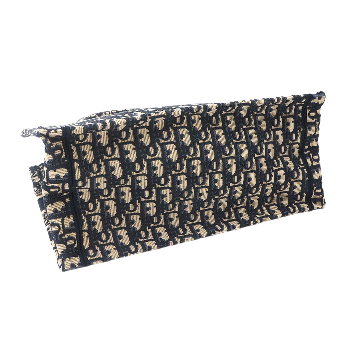 Oblique Book Tote Medium Bag Canvas Navy M1296ZRIW