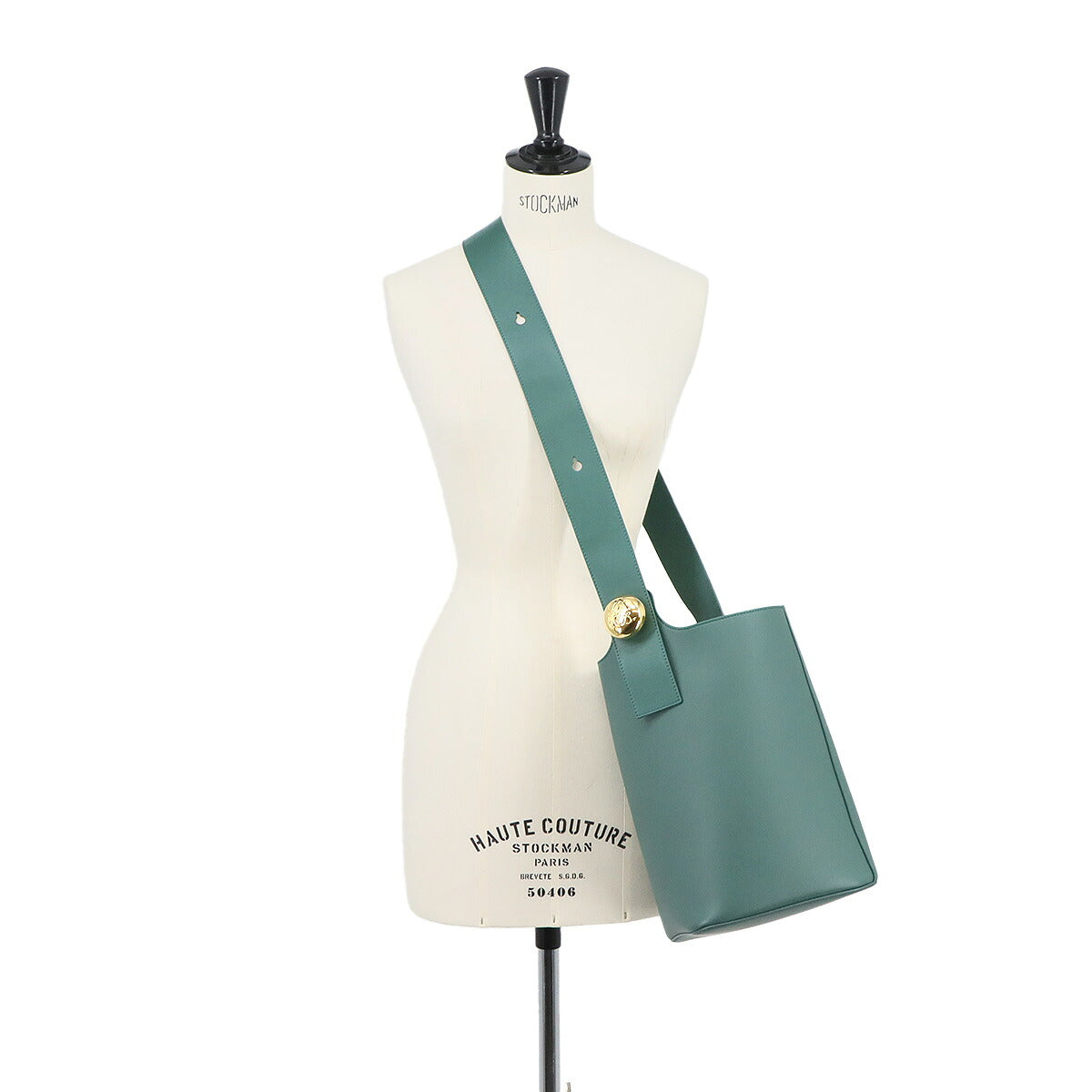 Pebble Bucket Bag Medium Shoulder Bag Leather Green