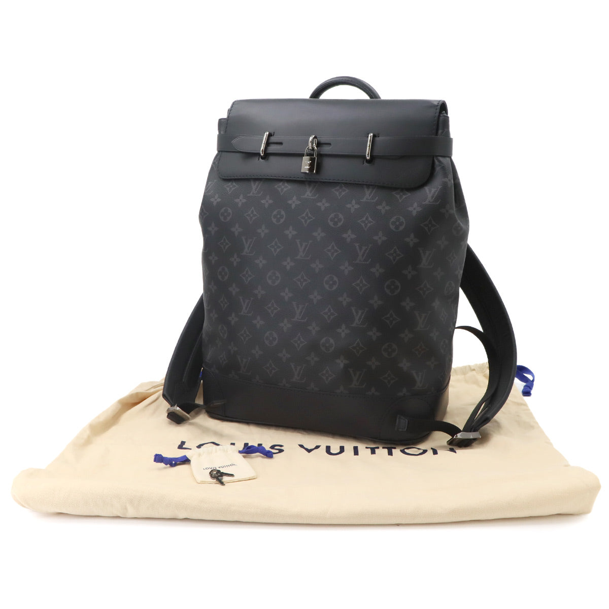 Monogram Eclipse Steamer Backpack Black M44052 Purse