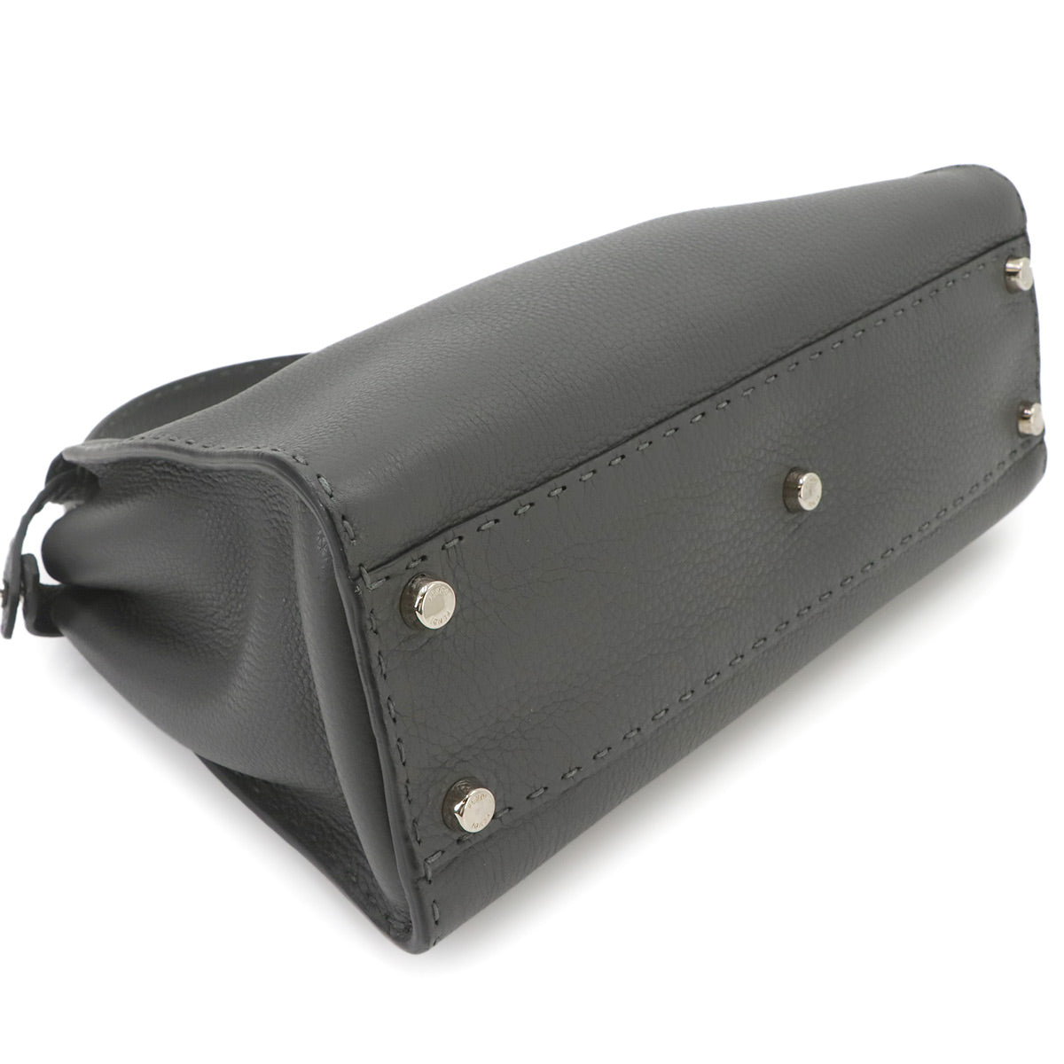 Seleria Peekaboo Regular 2way Hand Bag Leather Gray 8BN290