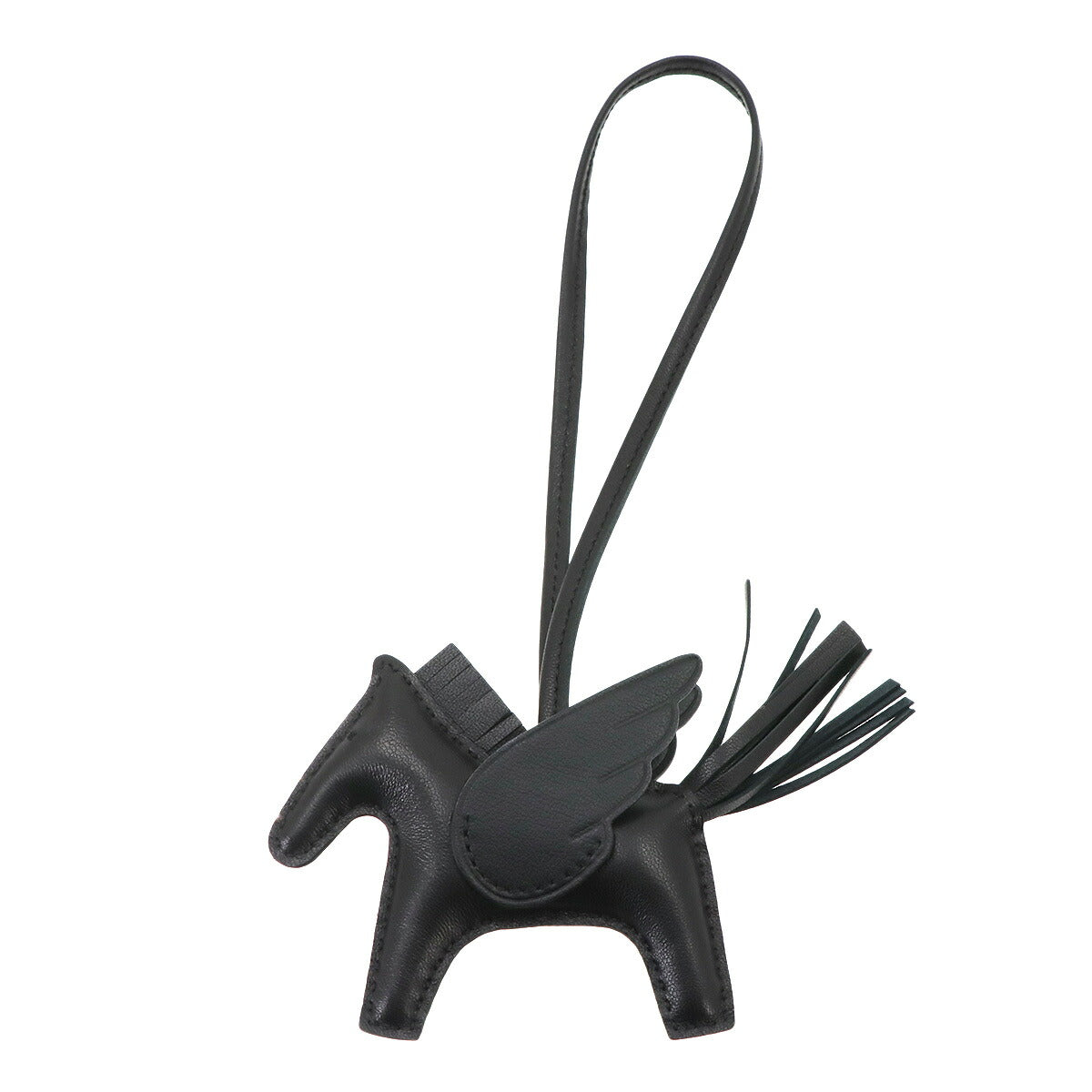 Rodeo Pegasus PM Bag Charm Agneau Milo Veau Swift So Black