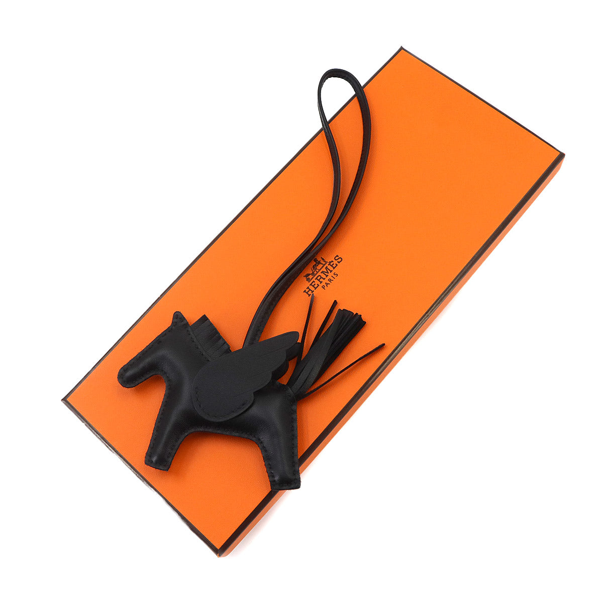 Rodeo Pegasus PM Bag Charm Agneau Milo Veau Swift So Black